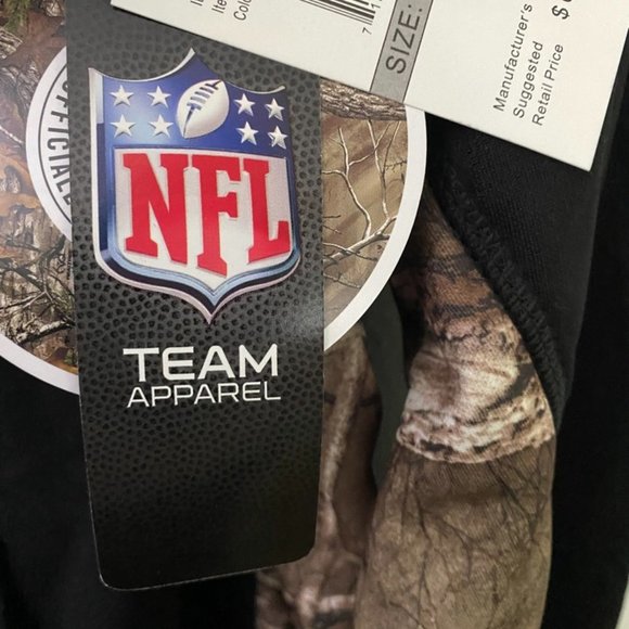 New England Patriots full zip hoodie camo hooded NWT size m - Picture 5 of 12